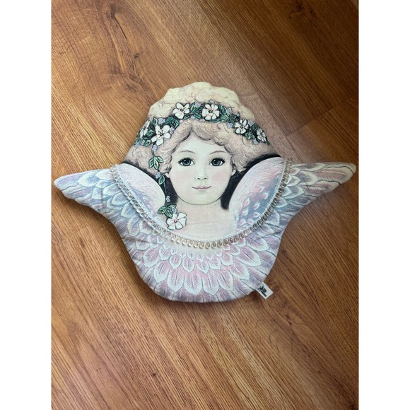 Dorothy Dear Designs Angel 3D Pillow Angelic Home Toy Works 1979 USA VTG 18"x13" - Picture 2 of 11